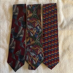 Cocktail Collection Stylish Men's Tie Set - Multicolor (set of 3)